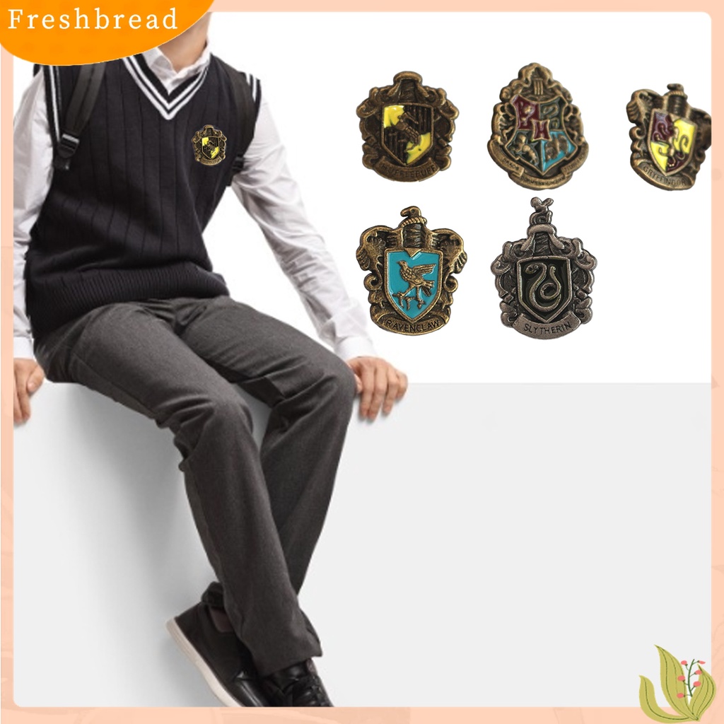 Terlaris 5Pcs Brooch Cartoons Mini Harry Potter Brooch Lapel Pins for Student