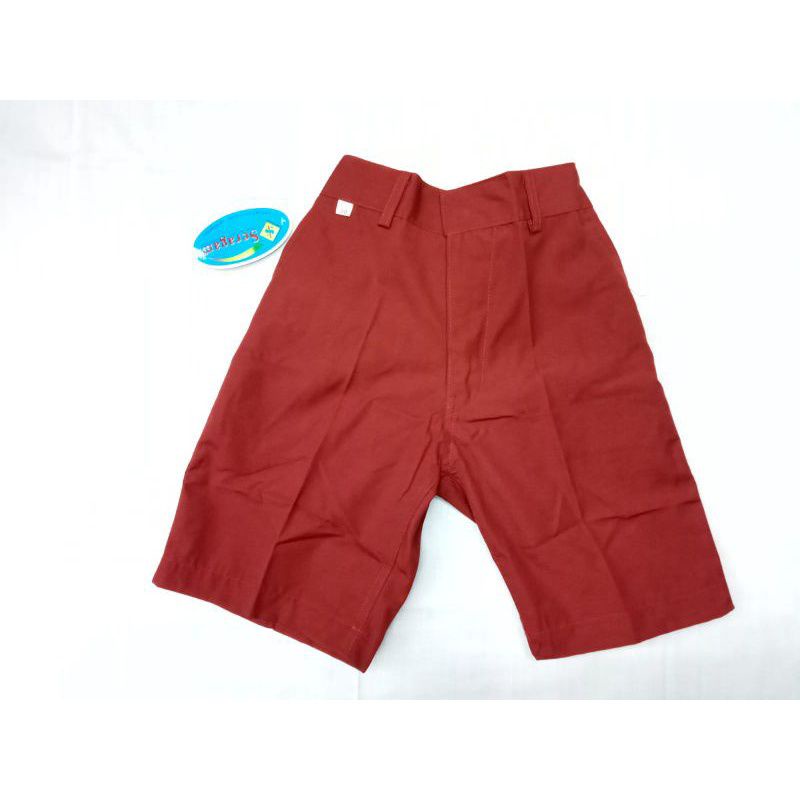 celana SD pendek karet Merah merk SERAGAM/BULOVA