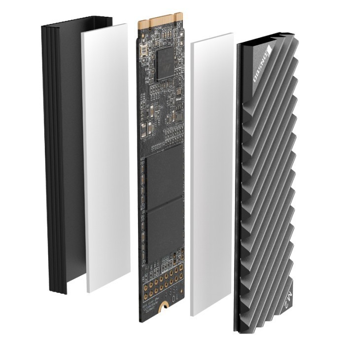 JONSBO M.2-3 Heatsink SSD NVMe M2 Cooling Grey