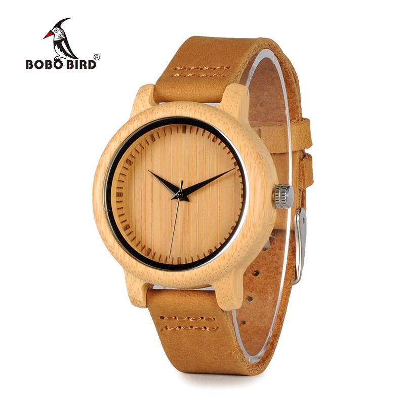 Jam Tangan Bambu A4WS04BR Analog Wanita - A10 - A4WS04BR Brown