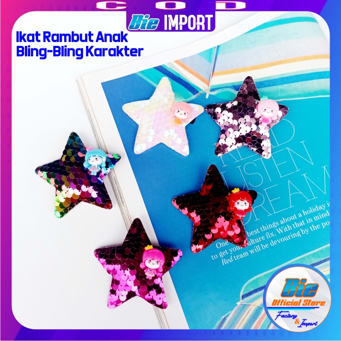 Jepit Rambut Anak Premium Bling-Bling Karakter Impor Best Seller