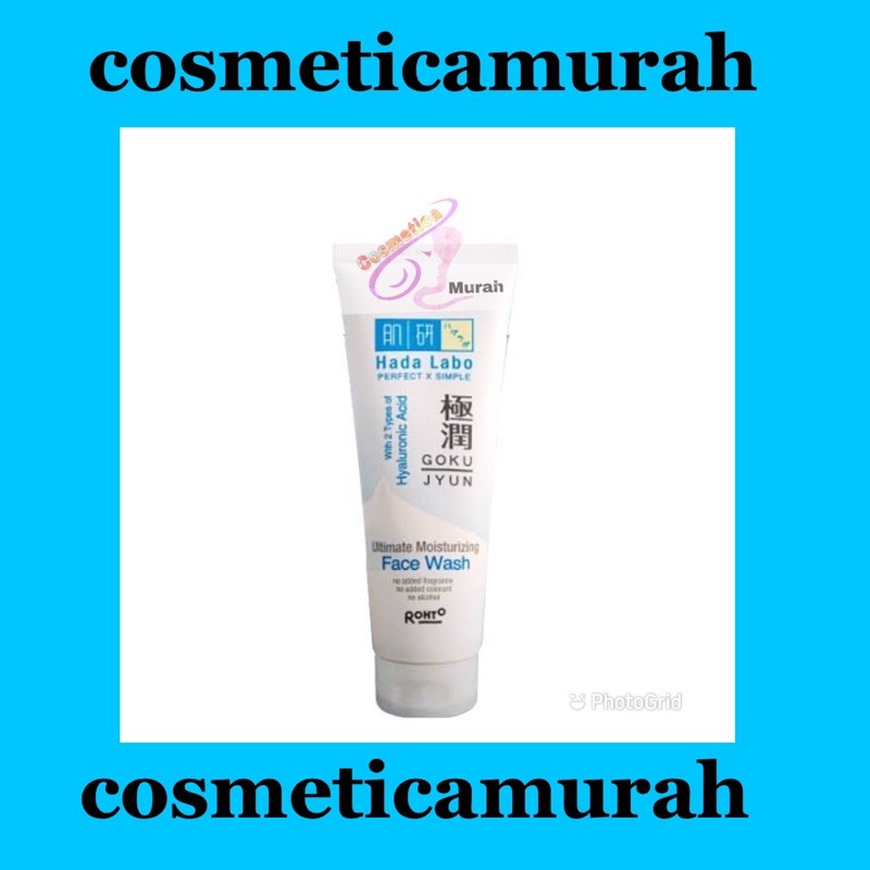 promoooo   [ 100 ml / besar ] hada labo ultimate face wash gokujyun / hadalabo gokujyun face wash / cuci muka