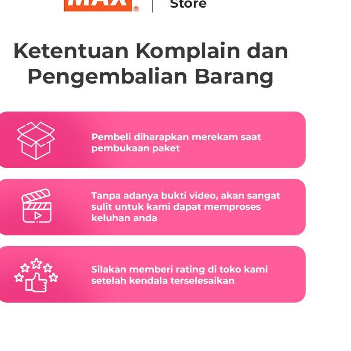 

Kekinian - MAX Hekter / Jegrekan / Staples / Stapler HD-10G Nyaman dan Tahan Banting