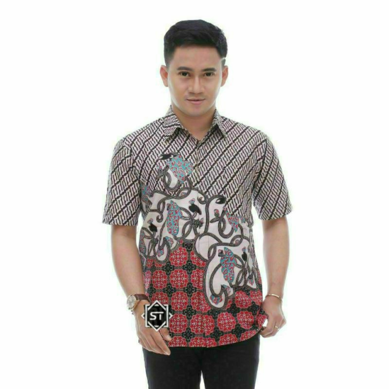 New Arrival Distro Batik Pria Sogan Hrb026 Batikaf Notoarto Batik Ipnu-ippnu Hem Pria Bell