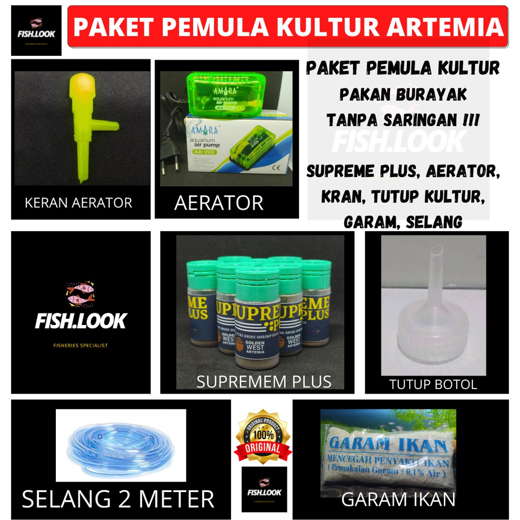 PAKET KULTUR ARTEMIA SUPREME PLUS SupremePlus Golden West