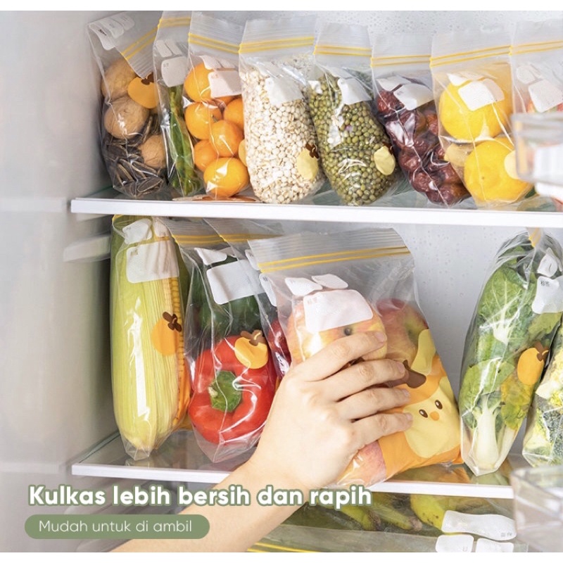 Plastik Ziplock Reusable Fresh Bag Kantong Kulkas