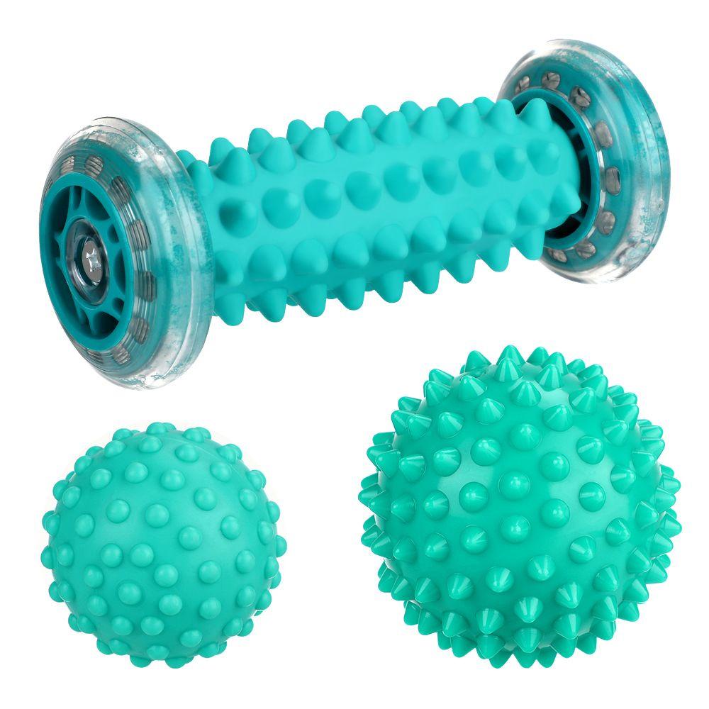 Lily 3PCS Bola Pijat Fitness Pijat Kaki Yoga Sport Roller Ball