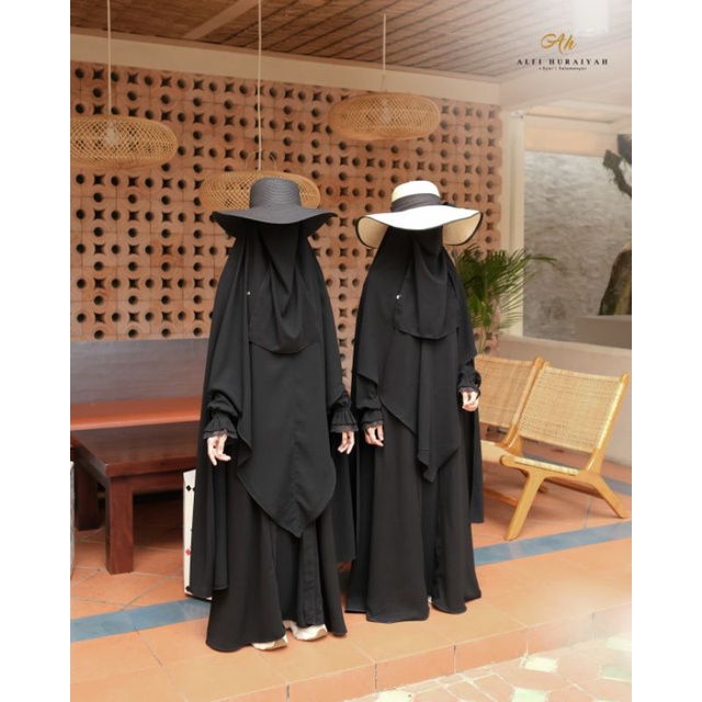 Alfi Huraiyah - Black Series Alfi Huraiyah French khimar & Khimar Basic Black Series