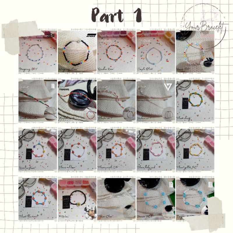 [B1]- PRE ORDER!! Gelang manik | bracelet beads | gelang kpop idol korea | beaded