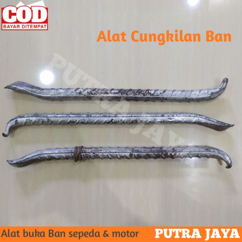Alat Cungkil Pencongkelan Ban Sepeda & Motor Bahan Besi Premium Congkelan Cungkilan Cukil Roda