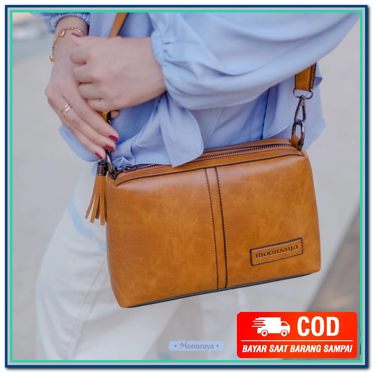 Tas Selempang Wanita YX510 Tas Wiwit Moonzaya Tas Selempang Wanita Kulit By Moonzaya Original - Came