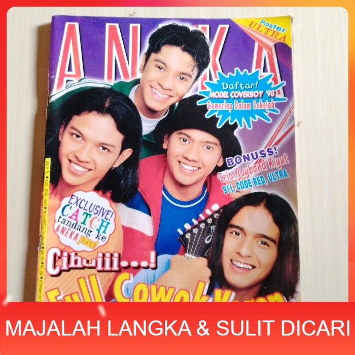 Majalah ANEKA YESS No.18 Sep 1998 DIDI RONNY LUCKY ALI + POSTER ULTRA Langka