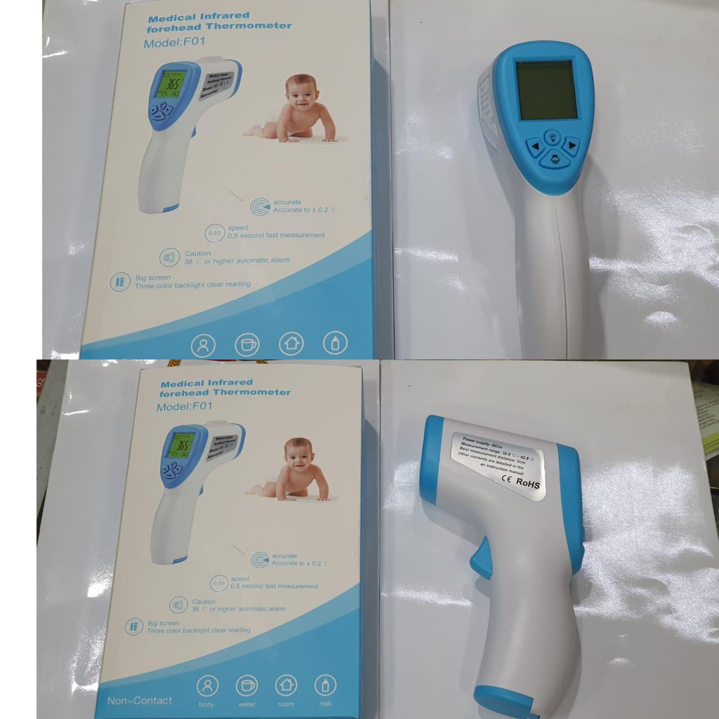 TERMOMETER / THERMOGUN Suhu Tubuh KUALITAS BAGUS ( NO ABAL) GARANSI 100%