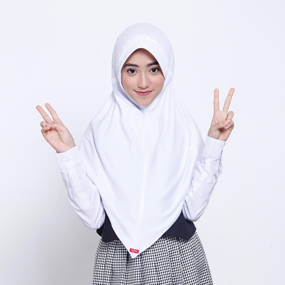 JILBAB ANAK/KERUDUNG SEKOLAH ANAK MERK ZOYA/HIJAB INSTAN LARGE - JUARAMAXI