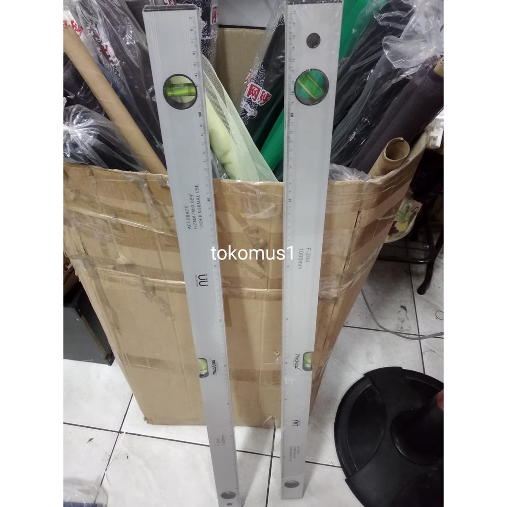 Waterpass Waterpas 40 Inch 100cm - 32 Inch 80cm Penggaris Tukang Alumunium