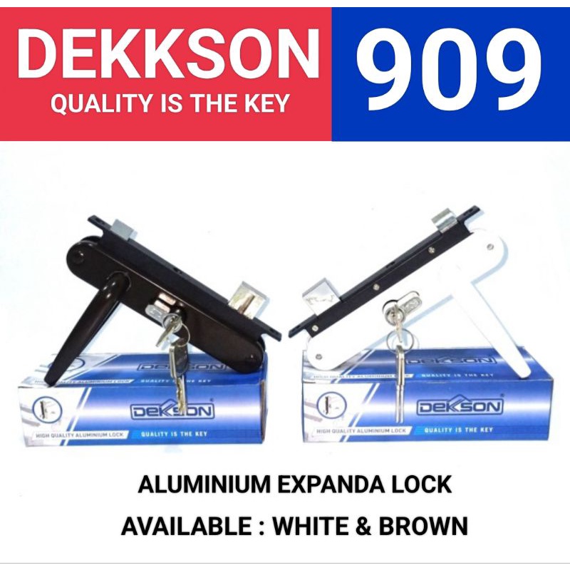 Kunci Pintu Aluminium Kasa/Kawat Nyamuk Expanda Dekkson KC DKS 909