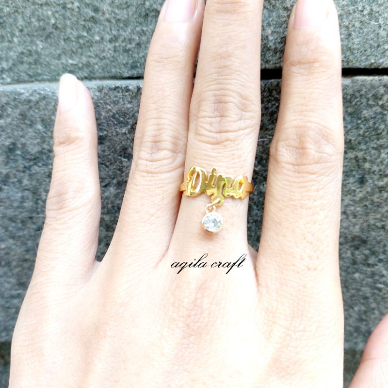 CINCIN NAMA CINCIN LAPIS EMAS CINCIN CUSTOME NAMA CINCIN KEKINIAN