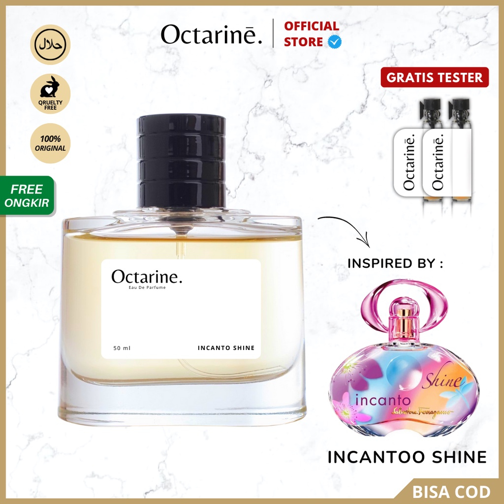 Octarine - Parfum Wanita Tahan Lama Aroma Manis, Fresh dan Sexy Inspired By INCANTO SHINE | Parfume Perfume Farfum Minyak Wangi Cewek Cowok Murah Original