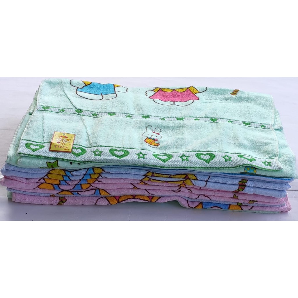 Twin Gold - 1 Pcs Handuk bayi, Perlengkapan mandi bayi 50 X 100 CM ( 3 Warna )