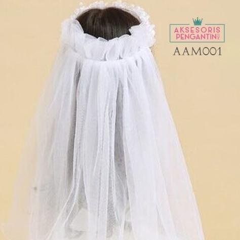 Aksesoris Slayer Flower Crown Pesta Anak l Mahkota Bunga Putih-AAM 001