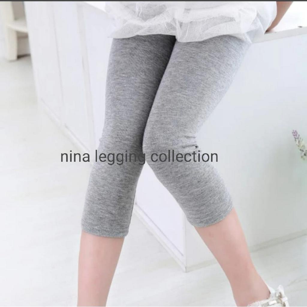 Legging 3/4 Kaos - Celana Legging 3/4 Kaos - Legging Pendek Kaos - Celana Legging 3/4 Soft Kaos - Ce