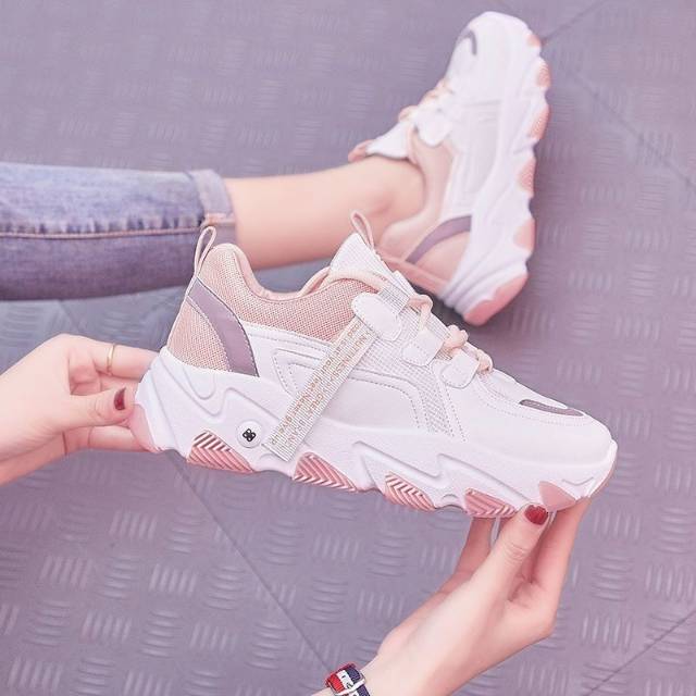 (COD/BAYAR DI TEMPAT) Sneakers Wanita Tali Korean Style Dasar Putih