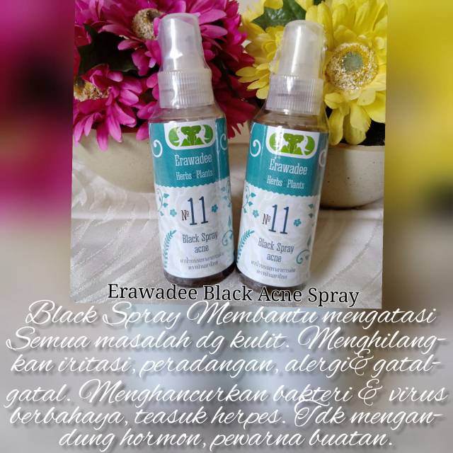 Erawadee black acne spray
