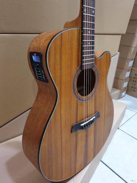 Gitar Akustik Elektrik Merk Camwood Original Tipe IWC-235 NSK EQ TUNER Murah Jakarta