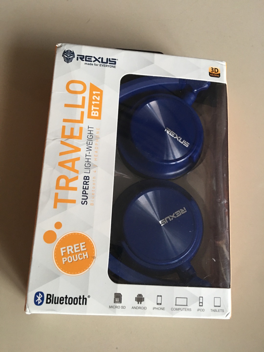 rexus headset bluetooth mobile bt121