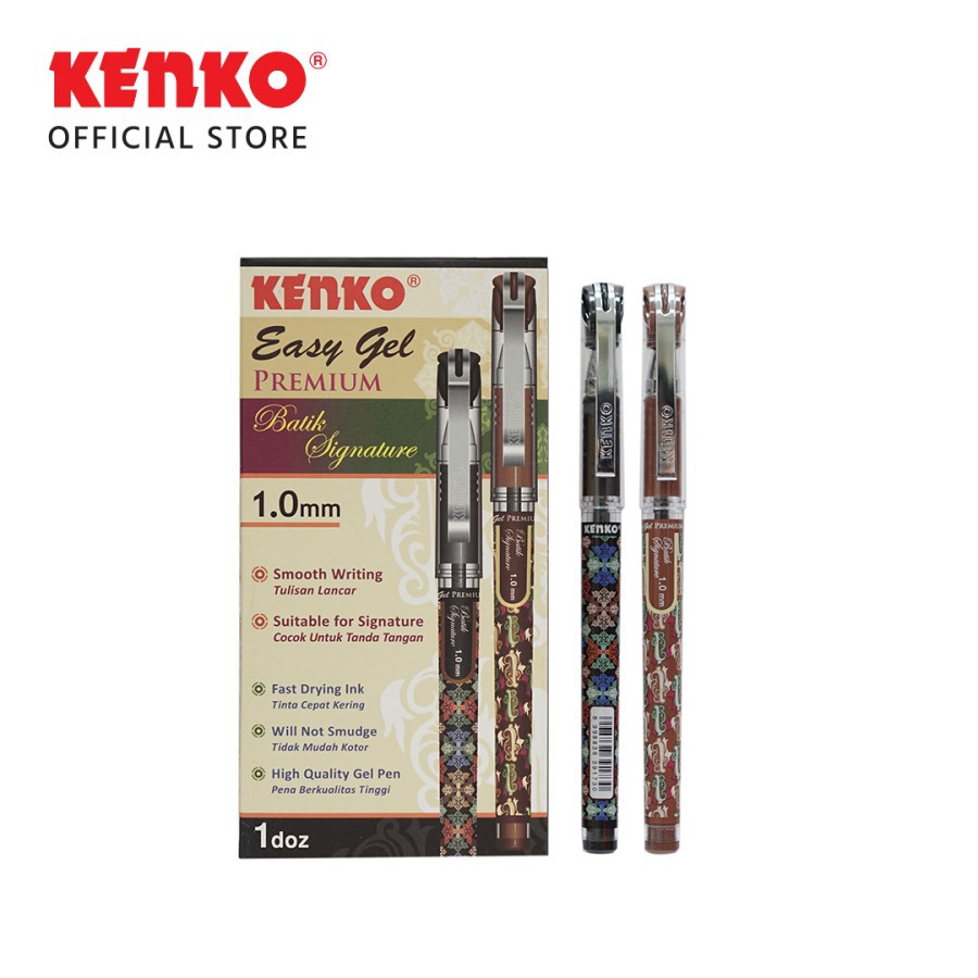 

Pulpen Gel Batik Kenko 1.0mm