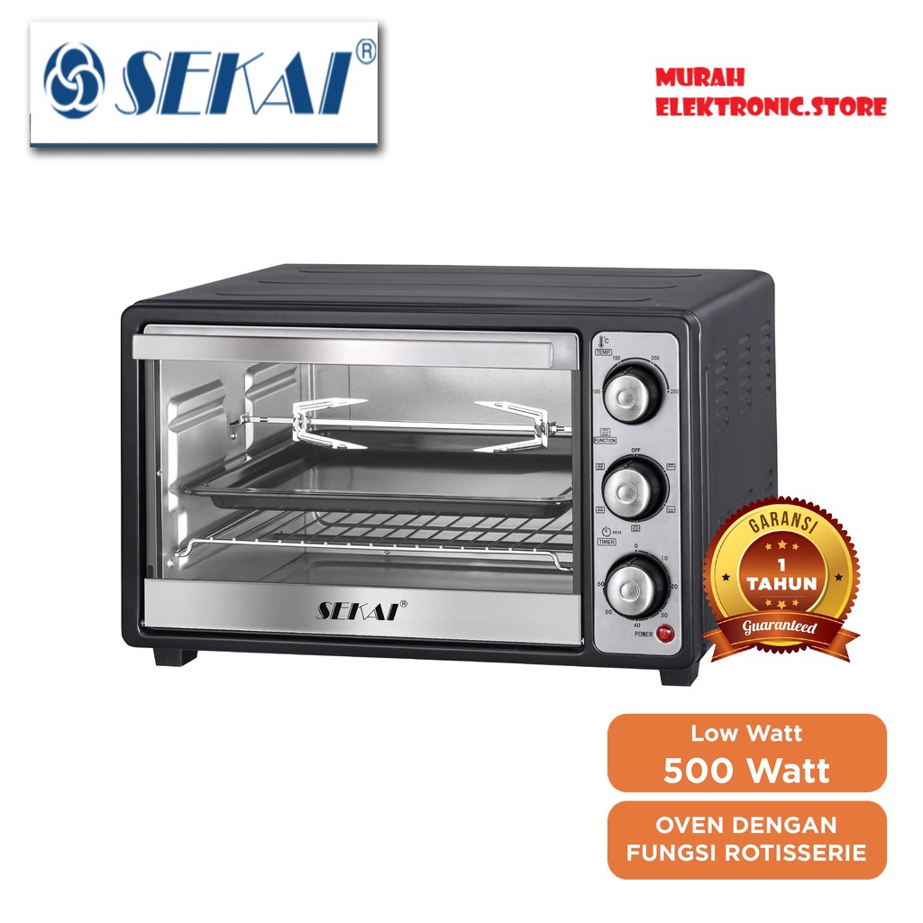 SEKAI Oven Listrik Low Watt OV 260 - Kapasitas 26 Liter