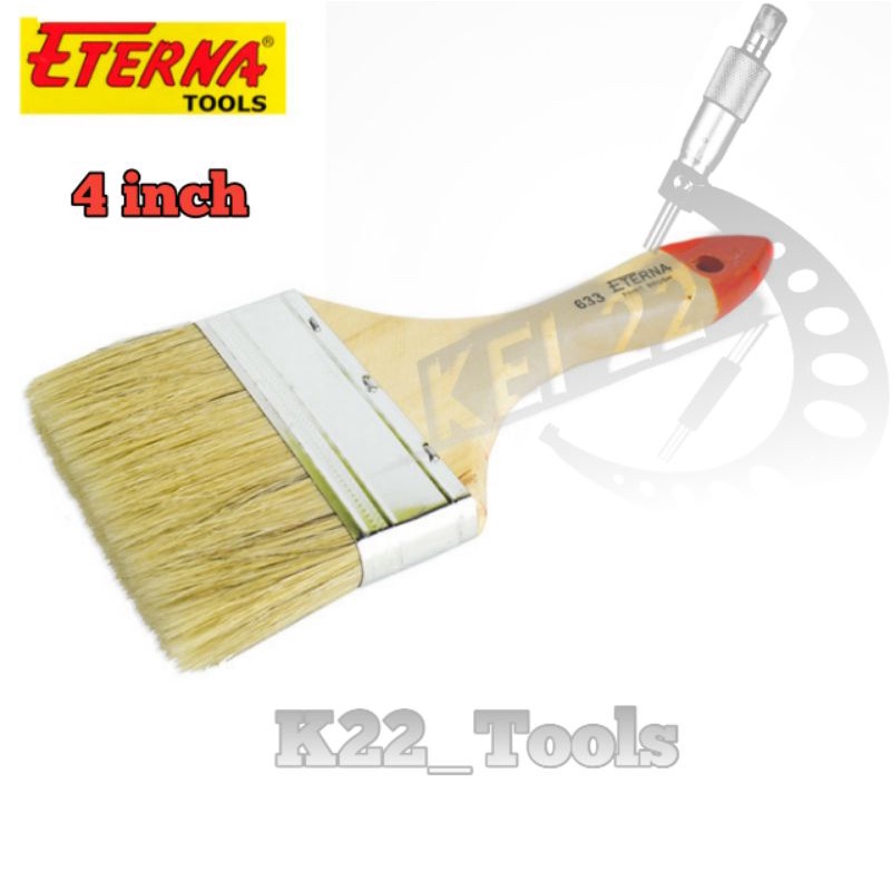 KUAS CAT 4 INCH ETERNA 633 / KUAS CAT 4 INCH TEMBOK BESI KAYU