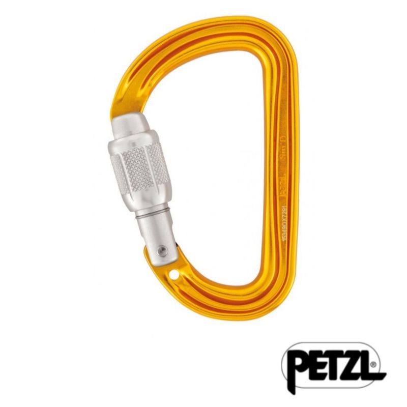 PETZL SMD M39A SL Screw lock Very versatile, lightweight, compact, D-shaped locking carabiner panjat