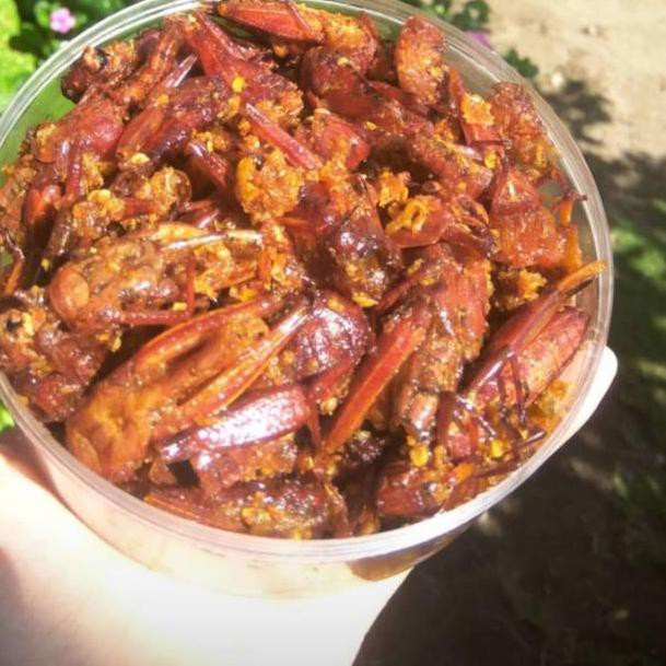 

L.5.P.0.0.1Belalang goreng/Walang goreng 100 gram kemasan toples |M3njuAls