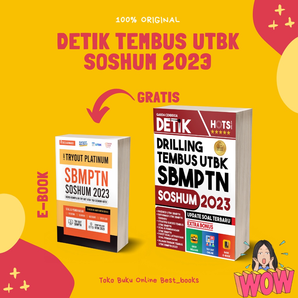 BUKU SBMPTN SOSHUM 2023 / DETIK-DETIK DRILLING TEMBUS UTBK SBMPTN SOSHUM 2023