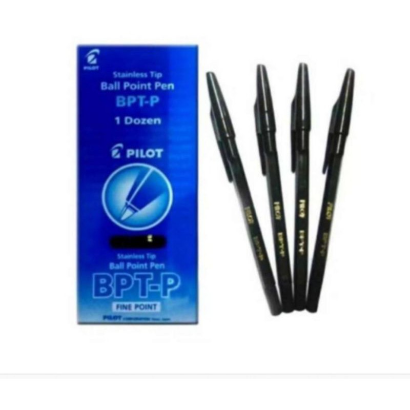 

Pulpen Pilot BPTP | Ballpoint Pilot Hitam ( PACK ) hitam/black