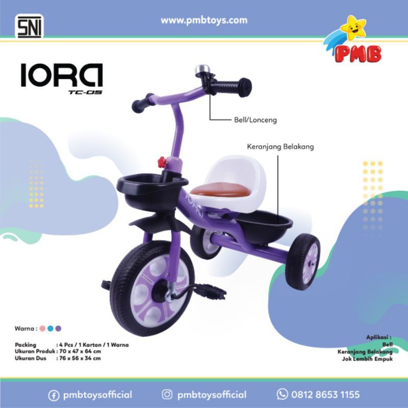 sepeda roda 3 pmb IORA
