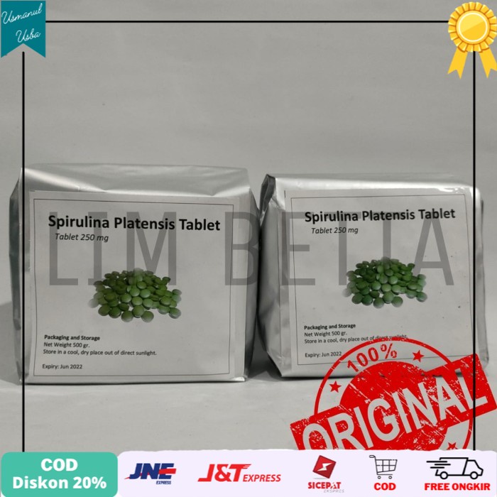 

◾COD◾ Spirulina Tablet 500gr / Spirulina Platensis Tablet
