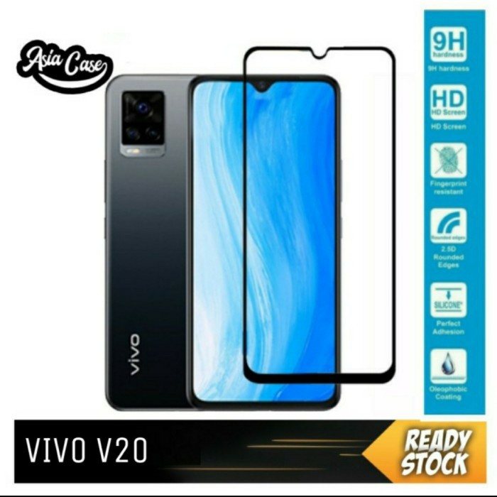 TEMPERED GLASS FULL LEM 5D VIVO V23E V20 V20SE V20 SE 2020 VIVO V21 5G V21 4G NEW - BC