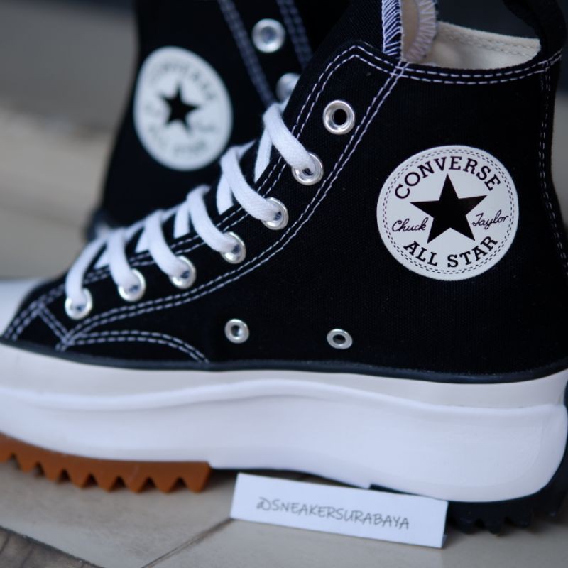 Converse Run Star Hike Hi Black White