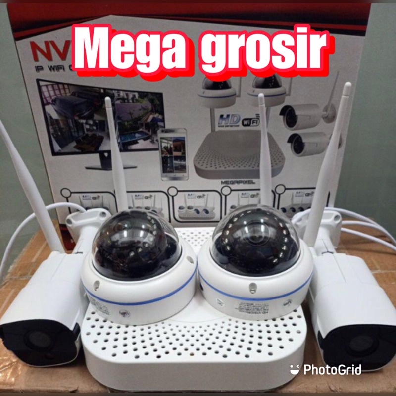 paket cctv wireless 4 kamera hdd 1000gb