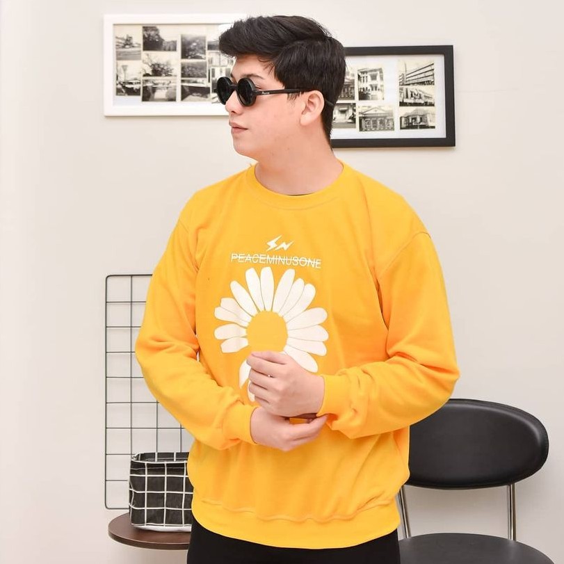 One Daisy Sweatshirt - Sweatshirt Pria dan Wanita-Kuning