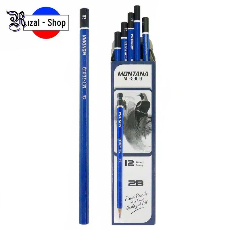 Jual Pensil Kayu 2B Montana - Ecer | Shopee Indonesia