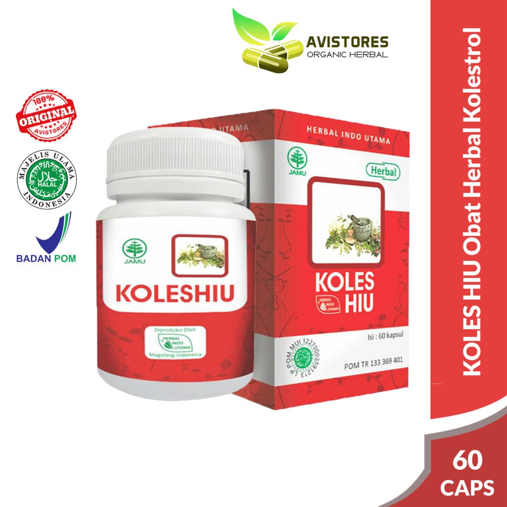 

KOLES HIU Obat Herbal Atasi Kolestrol Hipertensi Herbal Indo Utama Isi 60 Kapsul