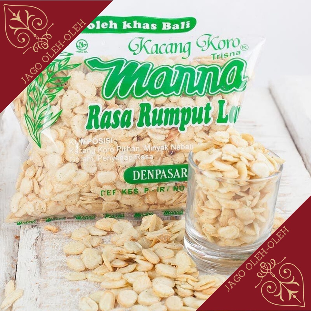 Kacang Koro Manna Bali 130gr - Original - Bawang - Keju - Rumput Laut