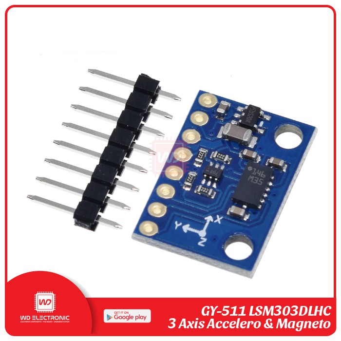 GY-511 GY511 GY 511 LSM303DLHC COMPASS 3 AXIS ACCELEROMETER &amp; 3 AXIS MAGNOMETER MODULE