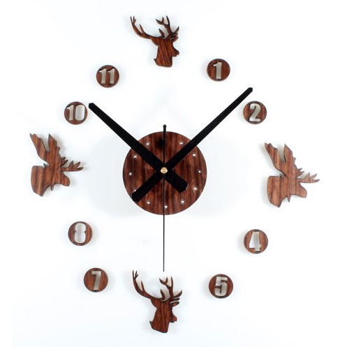 Jam Dinding DIY Giant Wall Clock Quartz Creative Design 30-60cm - DIY-04