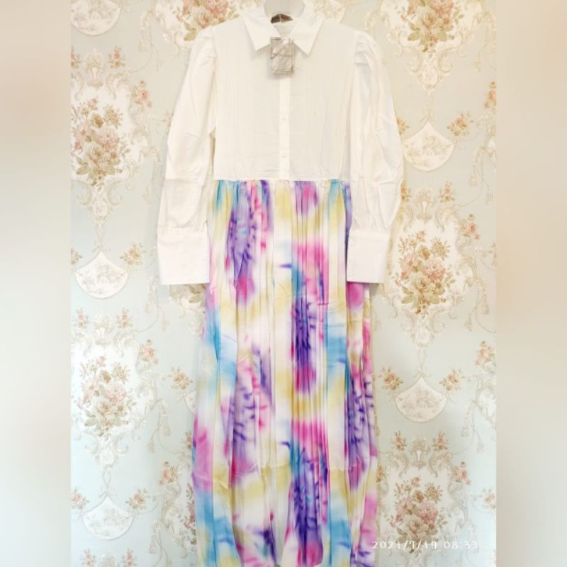 Casual dress plisket premium import