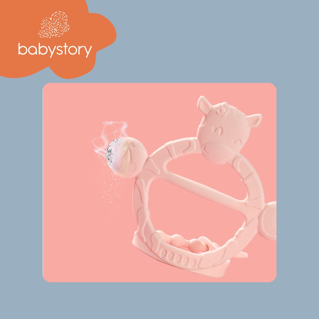 Teether bayi / baby teether / gigitan bayi / Teether gelang / Teether gelang cow