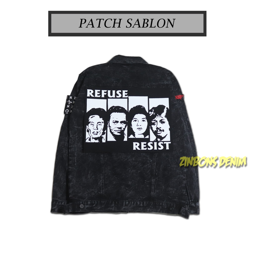 Patch Tokoh Refuse Resist patch sablon patch munir patch marsinah